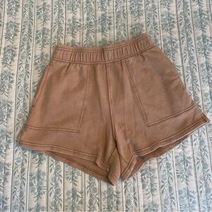Aerie Women's Sweat Shorts in Tan